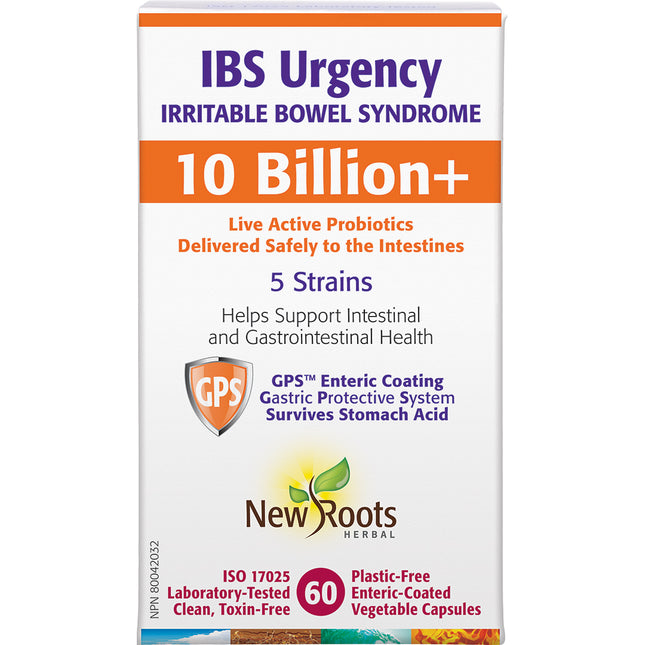 NEW ROOTS IBS URGENCY 10 BILLION+ 60caps (F)