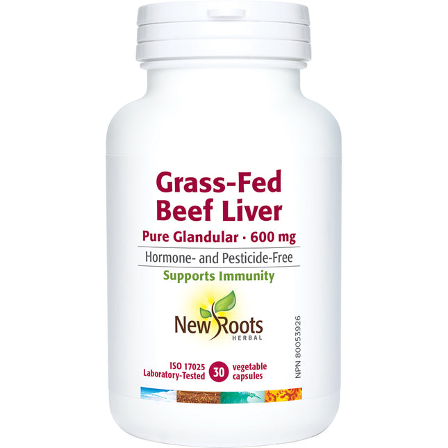 NEW ROOTS GRASS-FED BEEF LIVER 30vcaps