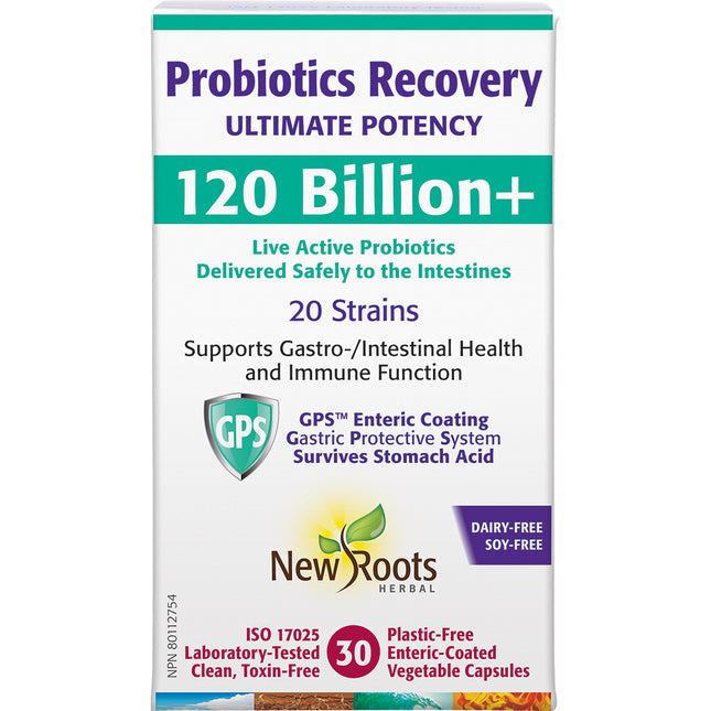 NEW ROOTS PROBIOTICS RECOVERY ULTIMATE POTENCY 120 BILLION+ 30caps (F)
