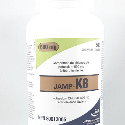 JAMP-POTASSIUM CHLORIDE ER 600MG (8mEq)