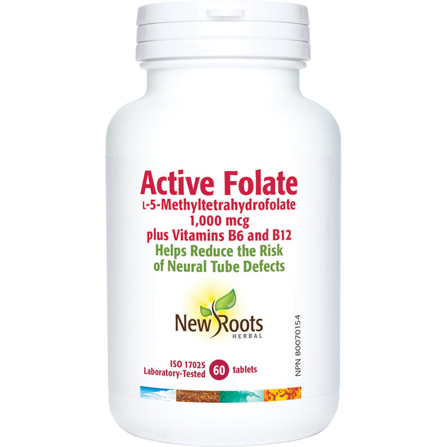 NEW ROOTS ACTIVE FOLATE 1,000mcg 60tabs