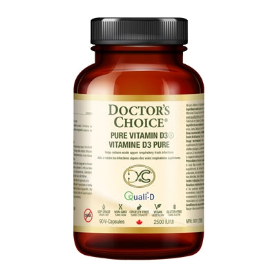 DOCTOR'S CHOICE PURE VITAMIN D3 2500 IU 90caps