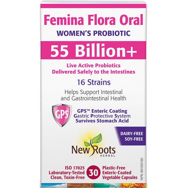 NEW ROOTS FEMINA FLORA ORAL 55 Billion+ 30caps (F)