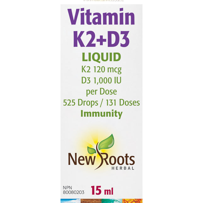 NEW ROOTS VITAMIN K2 + D3 15ml