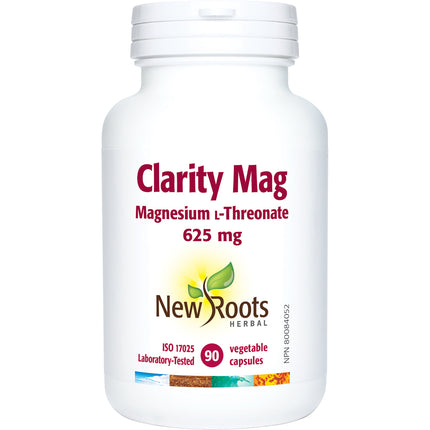 NEW ROOTS CLARITY MAG 625MG 90vcaps
