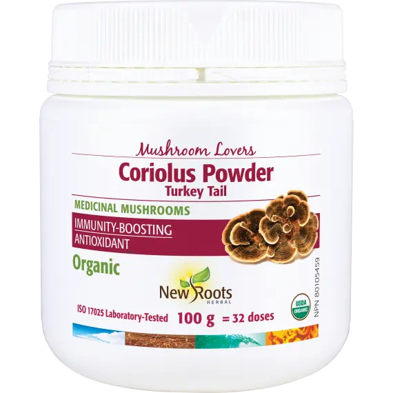 NEW ROOTS CORIOLUS VERSICOLOR ORGANIC POWDER 100g