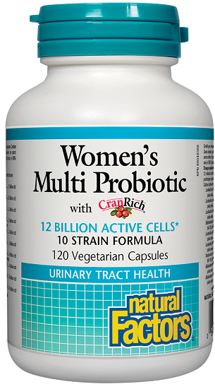 NATURAL FACTORS WOMEN'S MULTI PROBIOTIC 120vcap