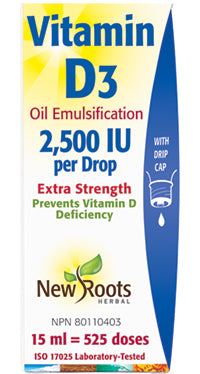 NEW ROOTS VITAMIN D3 2500IU 15ml