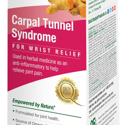 BELL CARPAL TUNNEL SYNDROME FOR WRIST RELIEF 60 caps