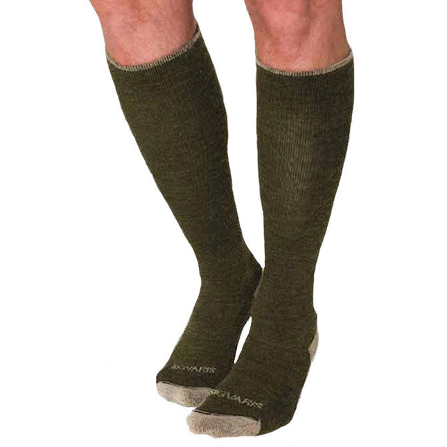 SIGVARIS GROUP MERINO OUTDOOR SOCKS 15-20MM FOR UNISEX SIZE LG OLIVE- 1 PC