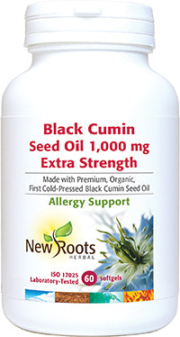NEW ROOTS BLACK CUMIN SEED OIL 1,000mg EXTRA STRENGTH 60sg