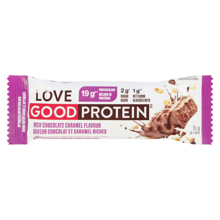 LOVE GOOD FATS CHOCOLATE CARAMEL FLAVOUR 1 BAR 55G