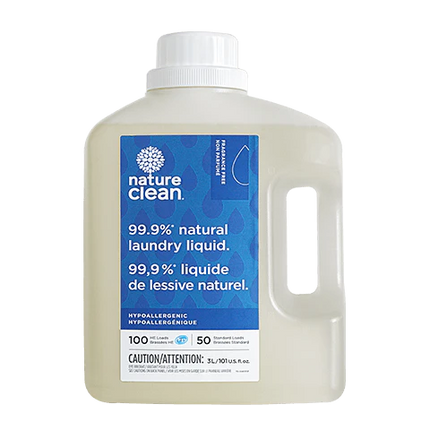 NATURE CLEAN LAUNDRY LIQUID UNSCENTED 3L