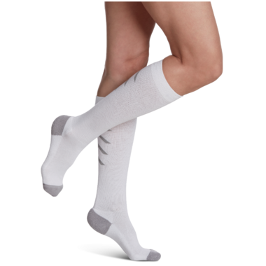 SIGVARIS GROUP ATHLETIC RECOVERY SOCK 15-20MM FOR UNISEX SIZE MD WHITE- 1 PC