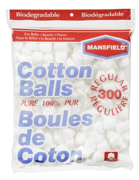 MANSFIELD COTTON BALLS 300PCS