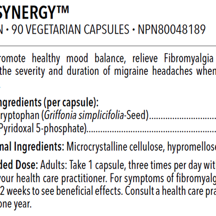 DESIGNS FOR HEALTH 5-HTP SYNERGY 90cap