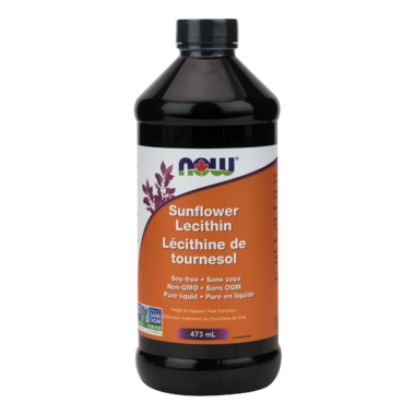 NOW SUNFLOWER LIQUID LECITHIN NON-GMO 473ml