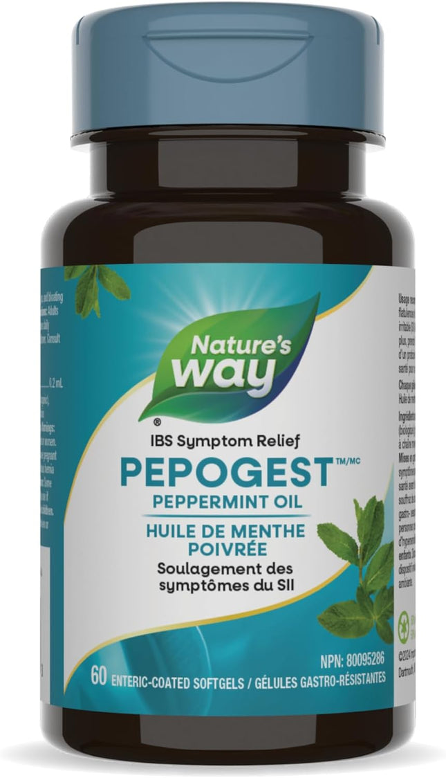NATURE'S WAY 自然之道 PEPOGEST 薄荷油 60 粒