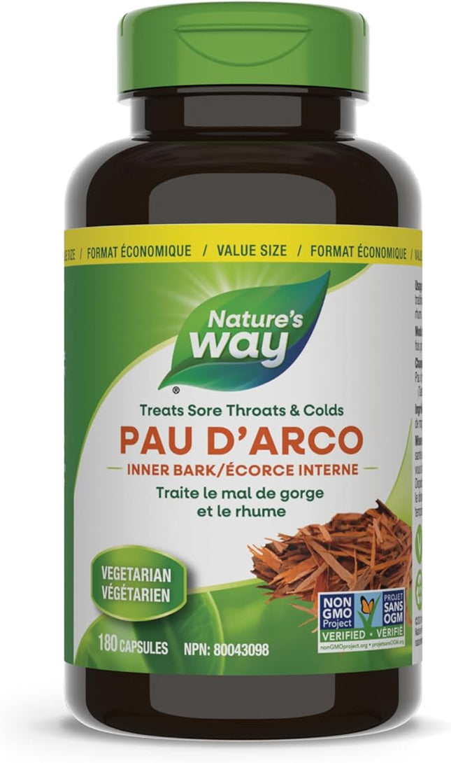 NATURE'S WAY PAU D'ARCO 545 MG 180 CAPS