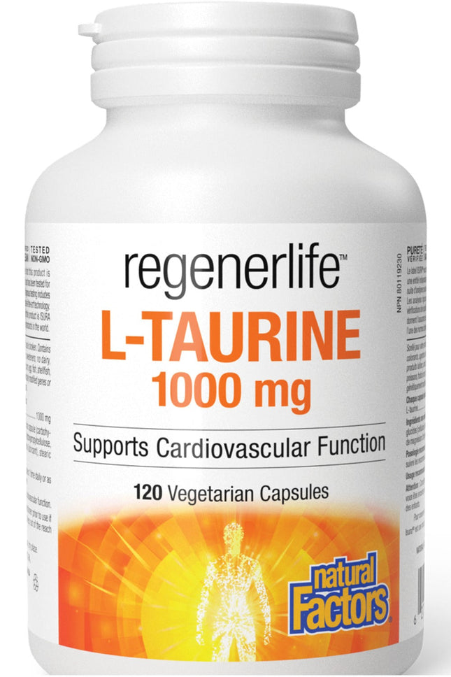 NATURAL FACTORS REGENERLIFE L-TAURINE 1000mg 120cap