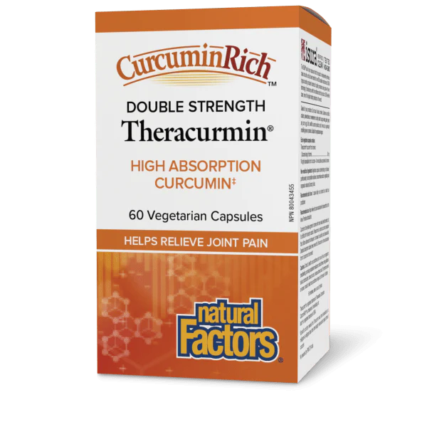 NATURAL FACTORS CURCUMIN RICH 双倍强度 THERACURMIN 60 毫克 60 粒胶囊