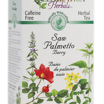CELEBRATION HERBALS TEA SAW PALMETTO TEABAGS 24CT WILDCRAFTED