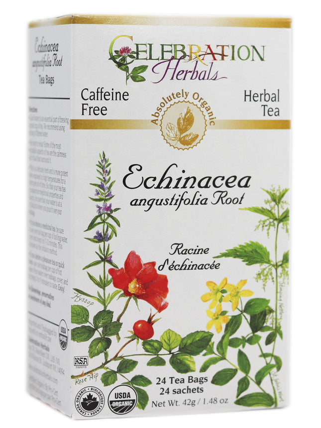 CELEBRATION HERBALS TEA ECHINACEA AUG ROOT TEABAGS 24CT ORGANIC