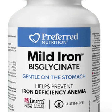 PREFERRED NUTRITION MILD IRON BISGLYCINATE 28 MG 150CAPS