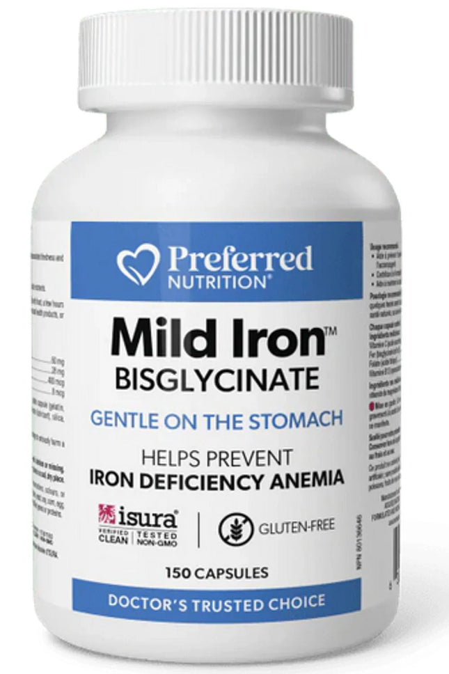 PREFERRED NUTRITION MILD IRON BISGLYCINATE 28 MG 150CAPS