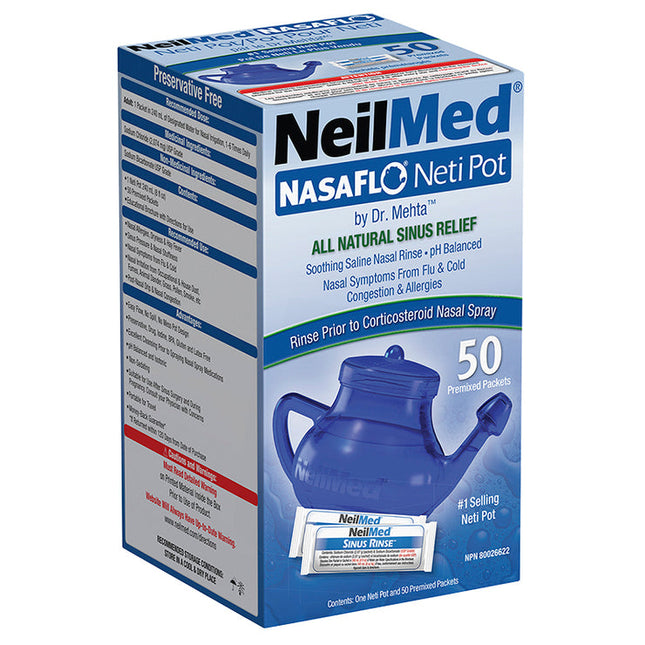 NEILMED NASAFLO NETI-POT 50 PREMIXED PACKETS