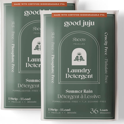 GOOD JUJU LAUNDRY STRIPS - SUMMER RAIN 36 STRIPS