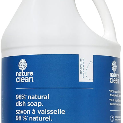 NATURE CLEAN DISHWASHING LIQUID UNSCENTED 3.63 L