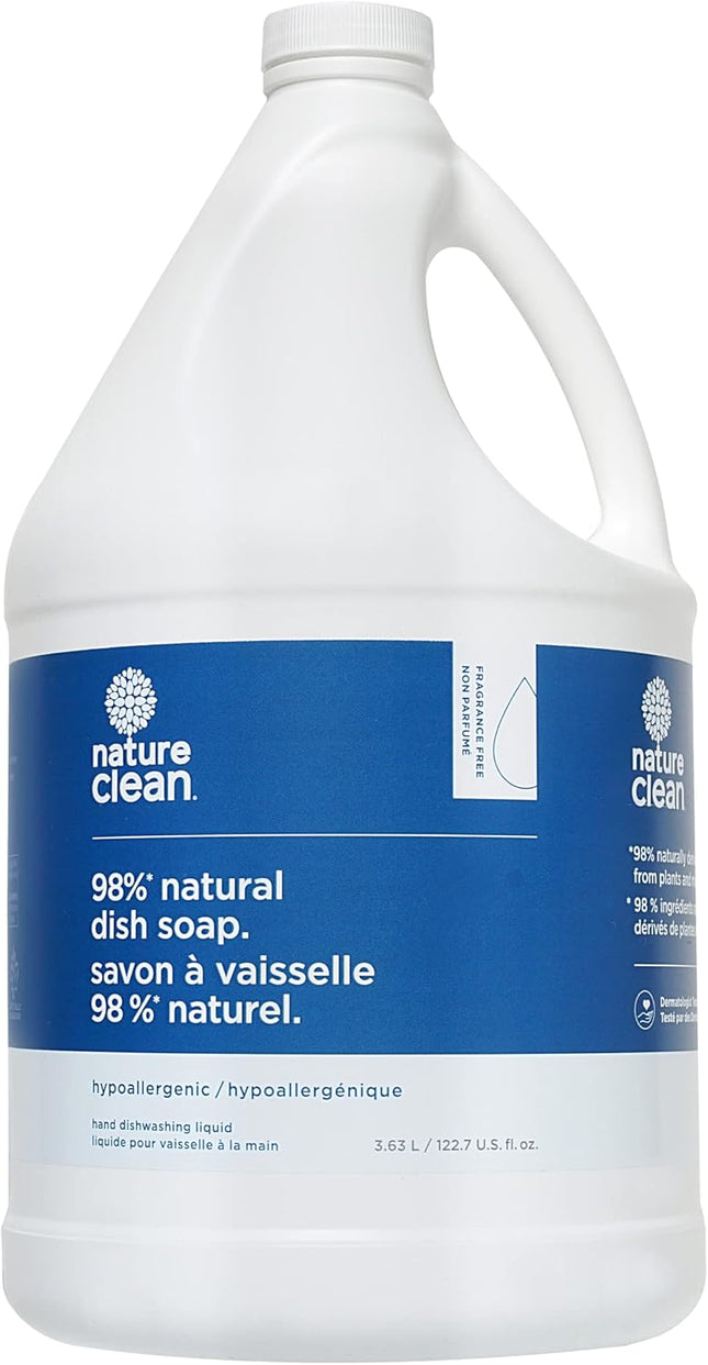 NATURE CLEAN DISHWASHING LIQUID UNSCENTED 3.63 L