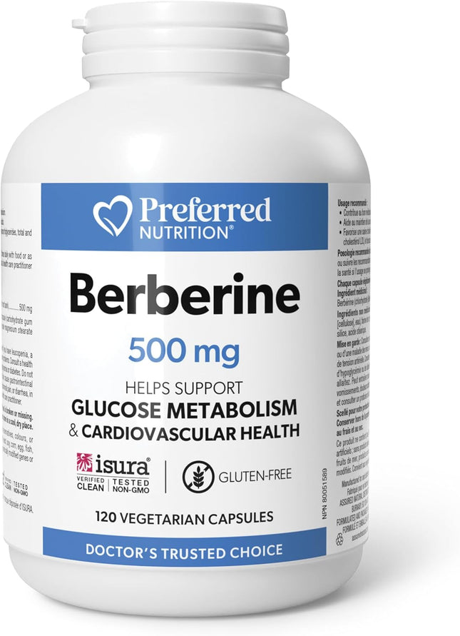 PREFERRED NUTRITION 小蘗鹼 500毫克 120粒膠囊