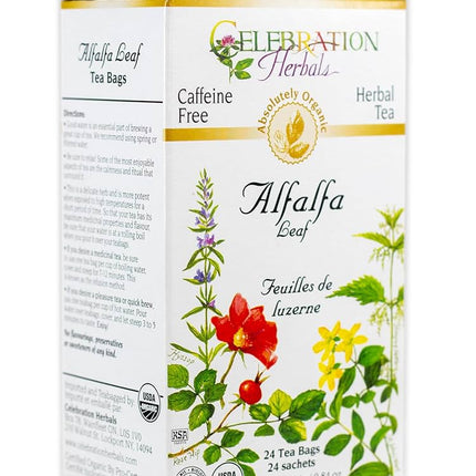 CELEBRATION HERBALS TEA ALFALFA TEABAGS 24CT ORGANIC