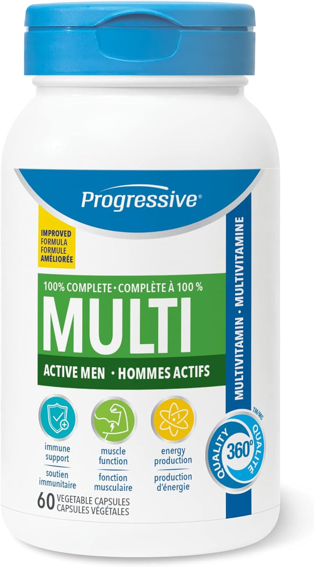 PROGRESSIVE MULTIVITAMINS MEN 120caps