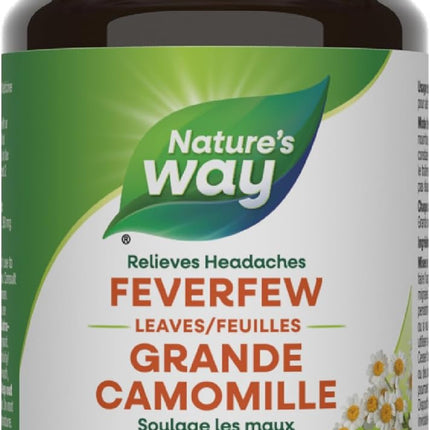 NATURE'S WAY FEVERFEW LEAVES 250mg 100vcaps