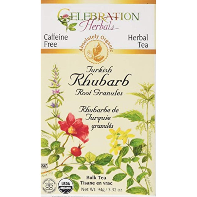 CELEBRATION HERBALS TEA RHUBARB ROOT LOOSEPACK ORGANIC