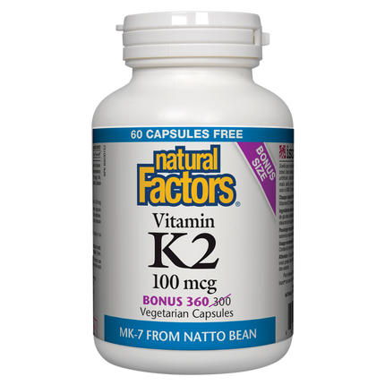 NATURAL FACTORS VITAMIN K2 360caps