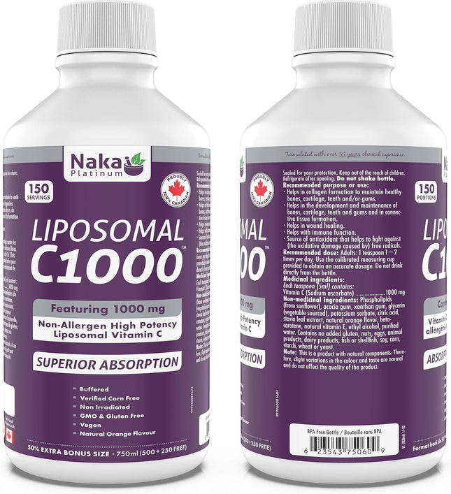 NAKA PLATINUM LIPOSOMAL C1000 250ML