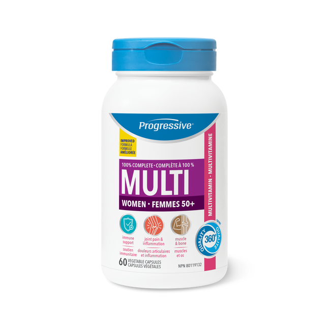 PROGRESSIVE MULTIVITAMIN WOMEN 50+ 120caps