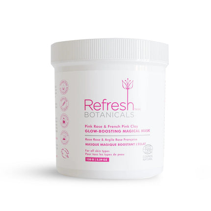 REFRESH BOTANICALS GLOW-BOOSTING MAGICAL MASK WITH PINK ROSE & FRENCH PINK CLAY  5.29oz