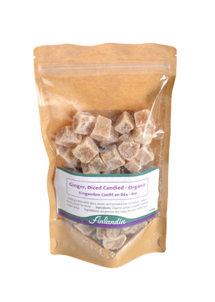 ORGANIC CANDIED GINGER 200g