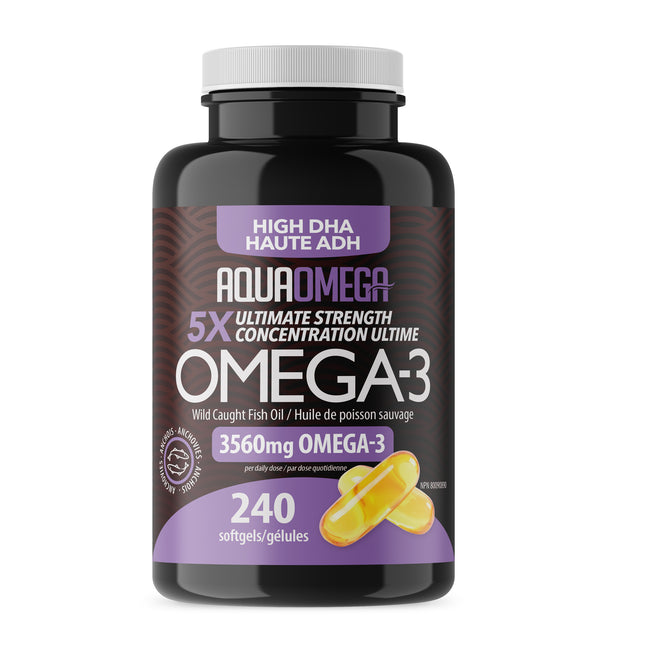 AQUAOMEGA OMEGA-3 5X ULTIMATE STRENGTH EPA 240sg