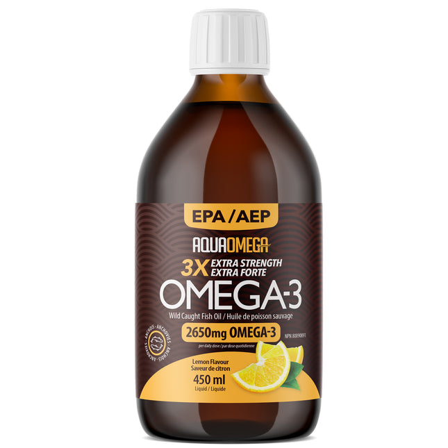 AQUAOMEGA OMEGA-3 STANDARD LEMON 450ml