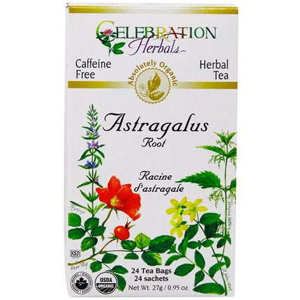 CELEBRATION HERBALS TEA ASTRAGALUS TEABAGS 24CT ORGANIC