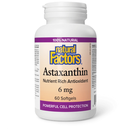 NATURAL FACTORS ASTAXANTHIN 6mg 60sg