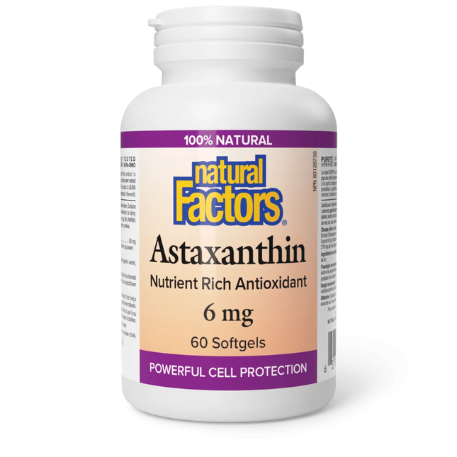 NATURAL FACTORS ASTAXANTHIN 6mg 60sg