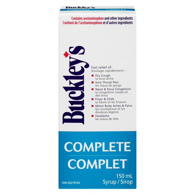 BUCKLEY'S SYR CMPLT , 150 ML