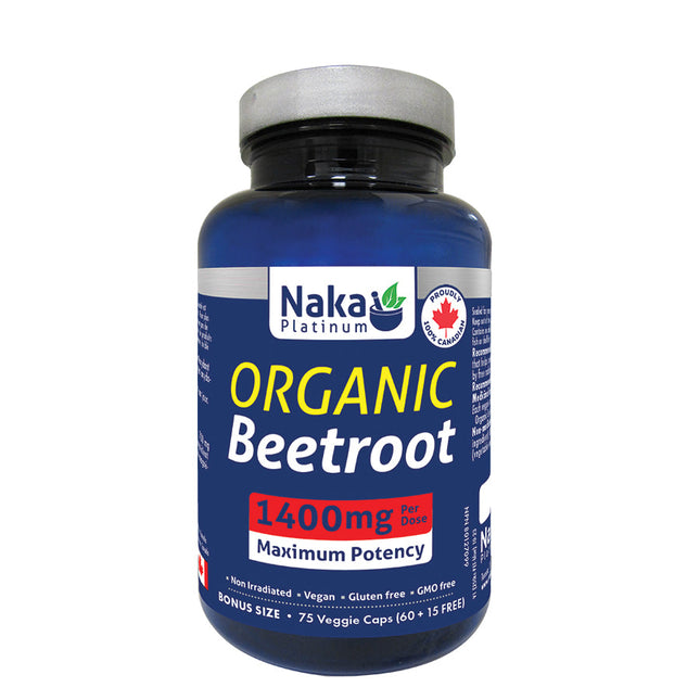 NAKA PLATINUM Organic Beetroot 1400mg 75caps